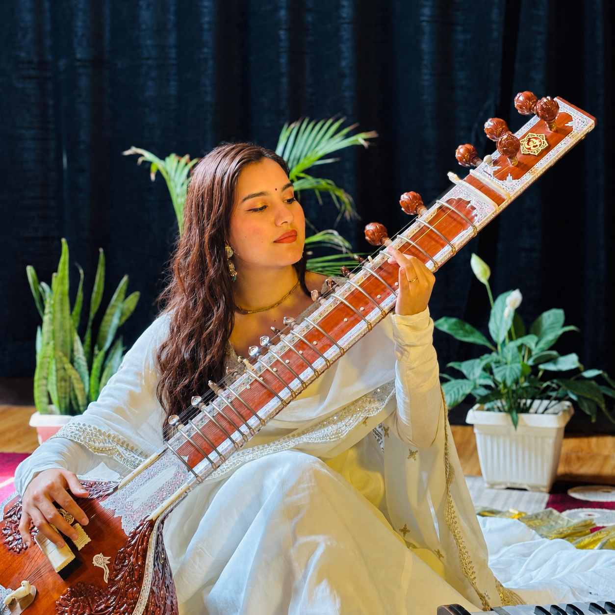 Anjuli Hamal performing at Sat-Chit-Ānanda